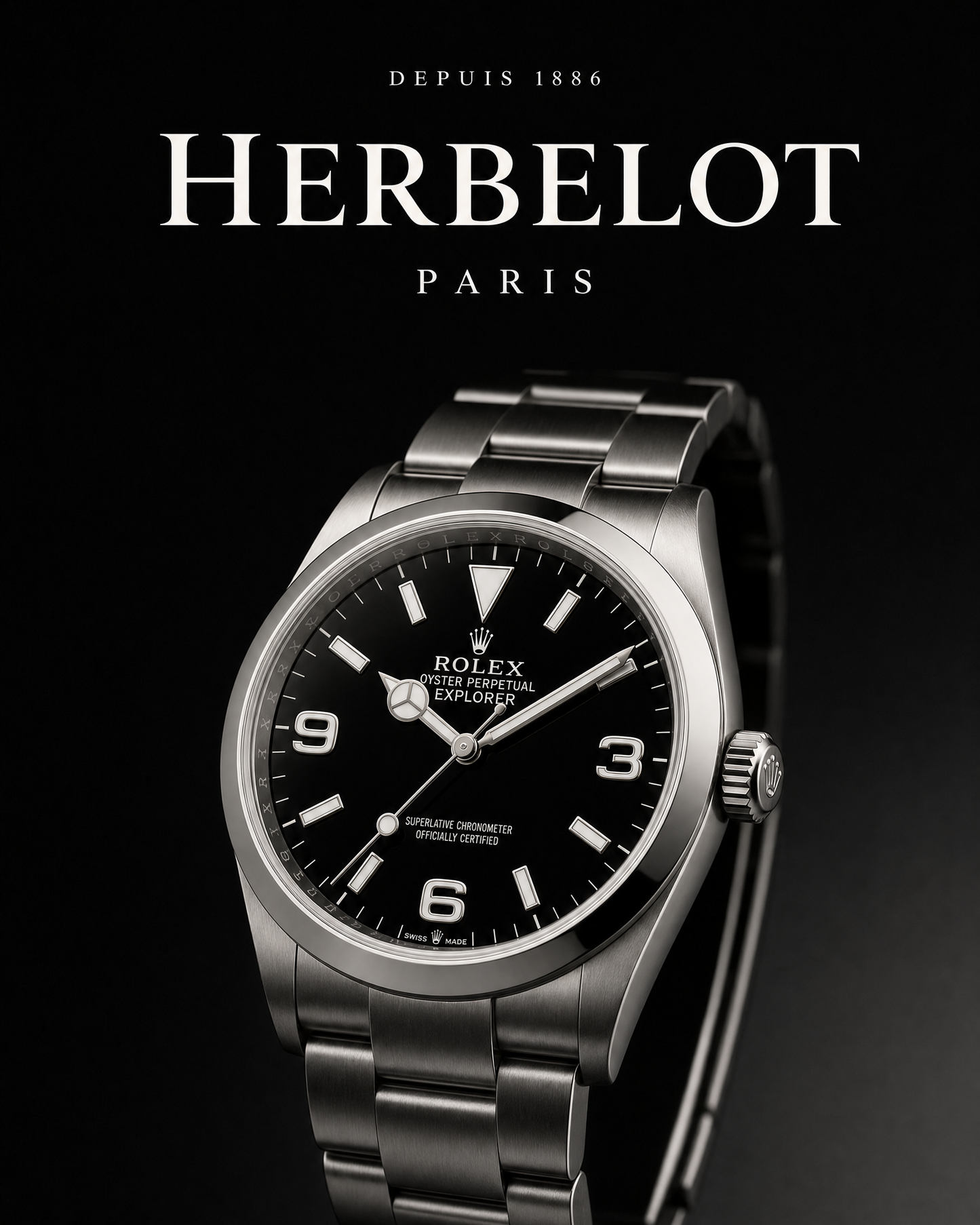 RLX Explorer 36 Acier Oystersteel - HERBELOT Paris