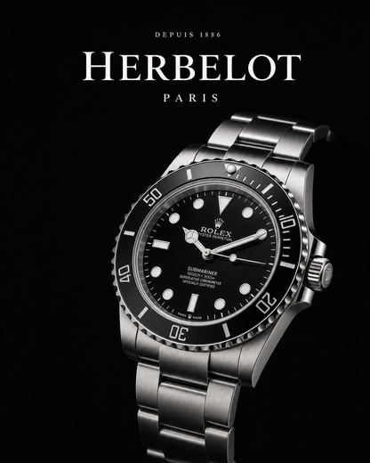 RLX Submariner Acier Oystersteel Sans Date - HERBELOT Paris