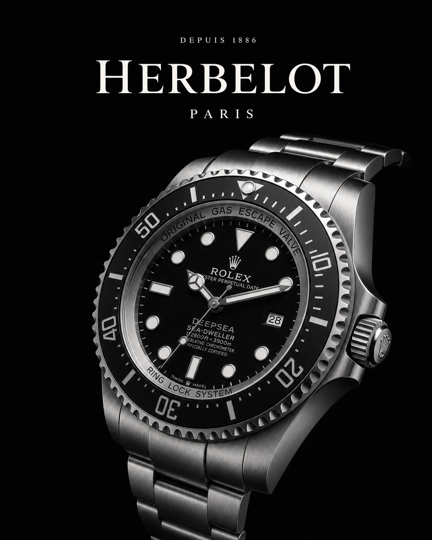 RLX Sea-Dweller Acier Oystersteel - HERBELOT Paris