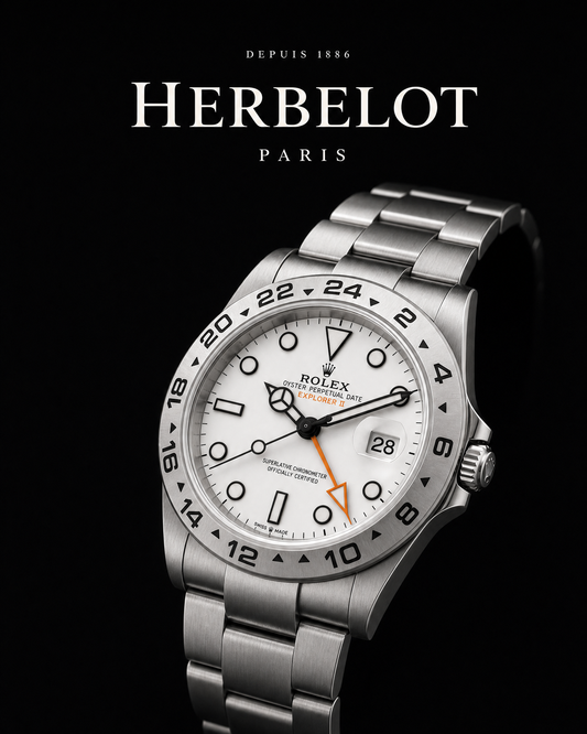 RLX Explorer II Acier Oystersteel Cadran Blanc - HERBELOT Paris