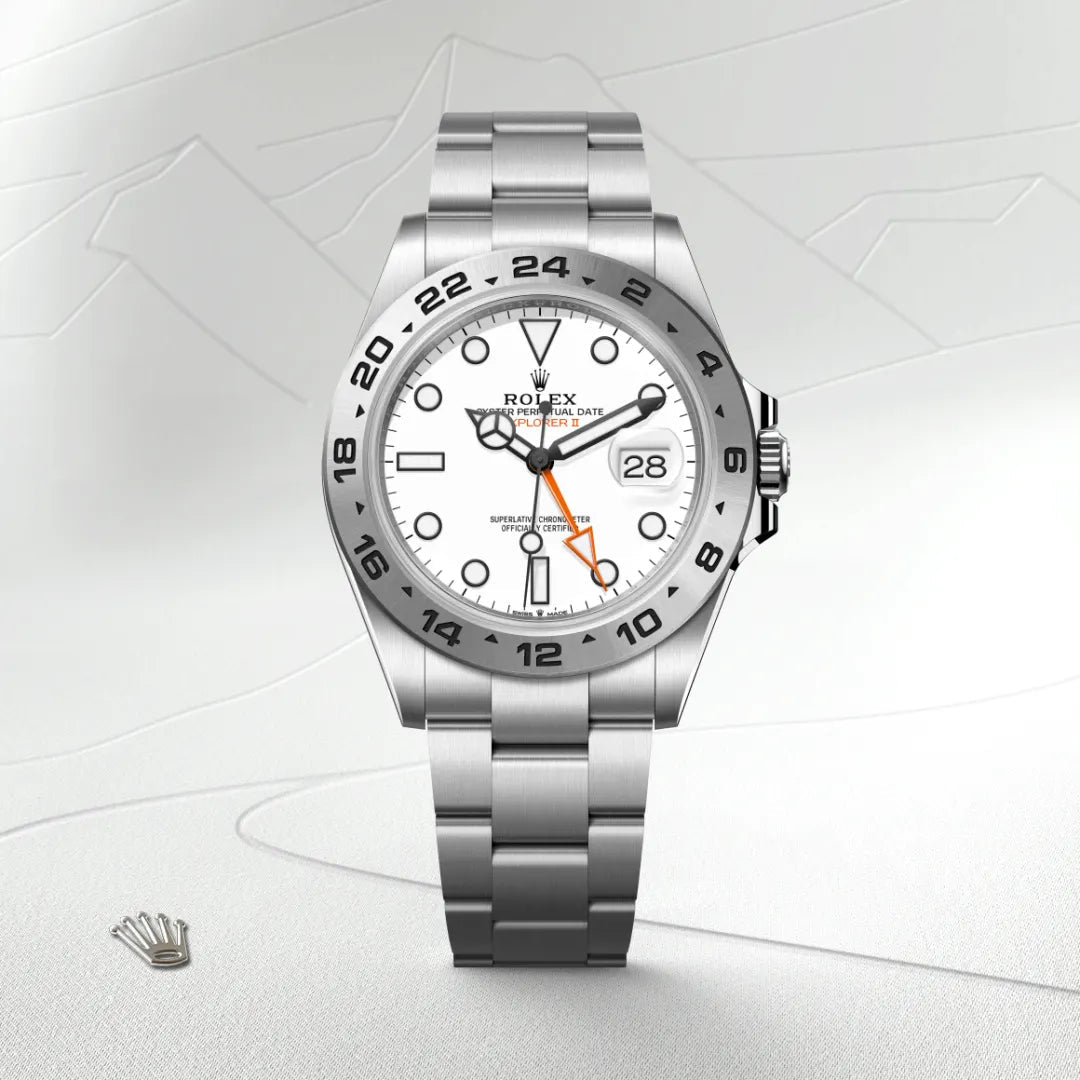 RLX Explorer II Acier Oystersteel Cadran Blanc - Vue 3